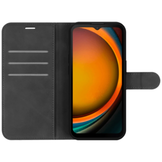 Just in Case Pu-Leder Book Hülle Schwarz Samsung Galaxy Xcover 7