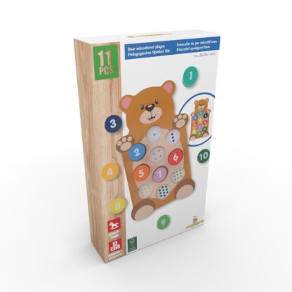 Holzspielzeug Lernspiel Bär 11-teilig - Image 3
