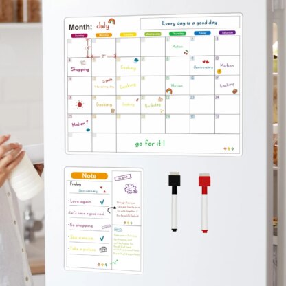 Magnetischer Kühlschrank-Kalender mit Stift