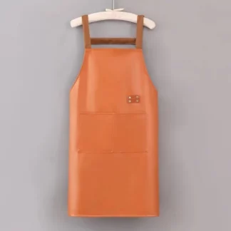 Grillschürze Wasserabweisende & ölresistente Schürze Hellbraun
