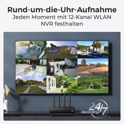 Reolink NVS12-8MB4W - 4K Überwachungs Set inkl. 4 Kameras und 2TB HD - Image 2