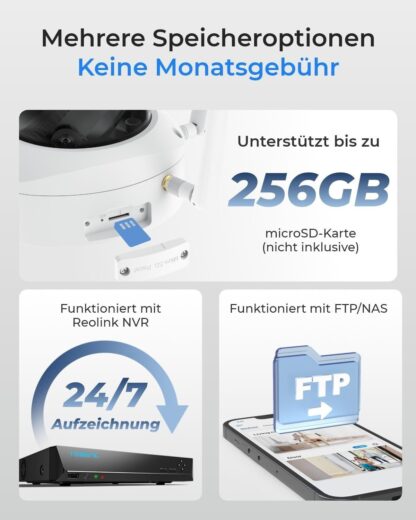 Reolink RLC-843WA - W437 4K WiFi Kamera Vandalismus geschützt, 5x Zoom - Image 3