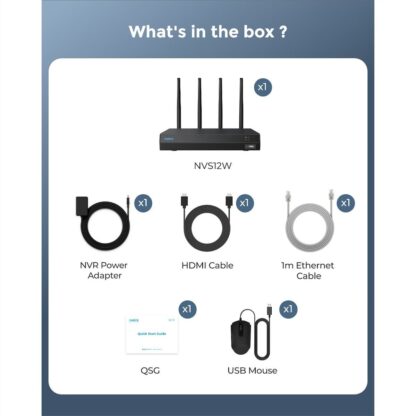 Reolink RLN12W - NVS12W 4K WiFi NVR Rekorder inkl. 2TB HDD - Image 5