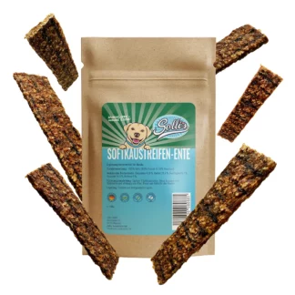 Snack Hund Soft-Kaustreifen Ente 100g
