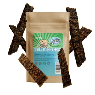 Snack Hund Soft-Kaustreifen Hirsch 100g