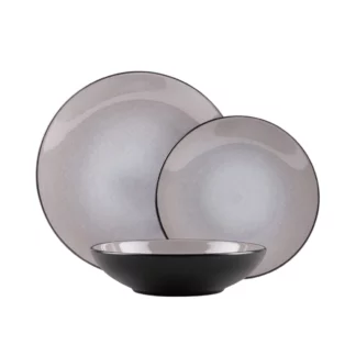 Tellerset 18teilig taupe