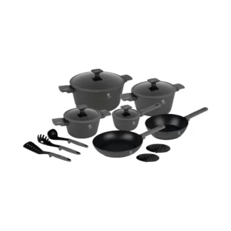 15-teiliges Kochgeschirr-Set matt Anthracite Collection
