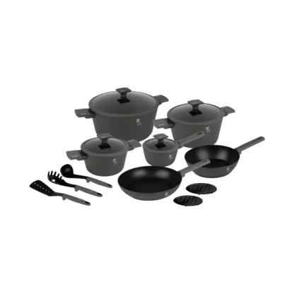 15-teiliges Kochgeschirr-Set matt Anthracite Collection