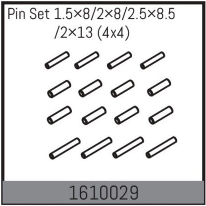 Pin Set 1.5×8/2×8/2.5×8.5/2×13 (4x4)