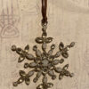Schneeflocke Antik Gold