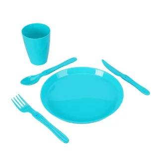 Geschirr Picknick Set für 6 Personen 31-teilig