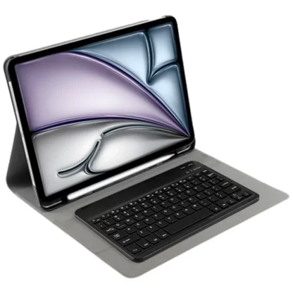 Just in Case Premium Bluetooth Keyboard Book Cover Schwarz Apple iPad Air 2024/2025 13
