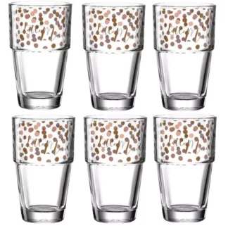 Leonardo Latte Macchiato Becher Solo mit Punkten 410 ml, 1 Stück