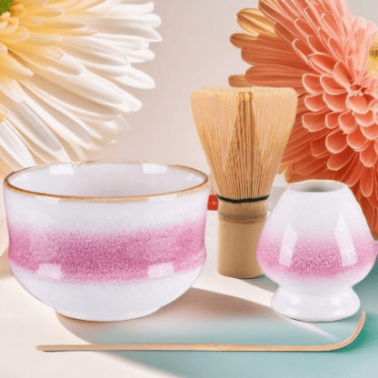 Matcha Set Chrysantheme inkl.Besen Grüntee - Image 6