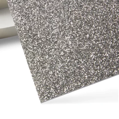 xTool Acryl Platte Glitzer Silber - 3mm (Silver Glitter Acrylic) - Image 2