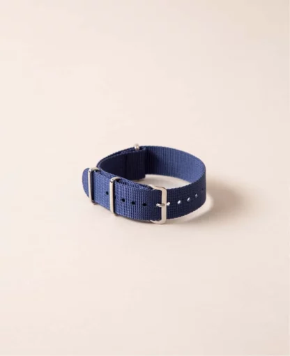 Uhrenarmband / Natostrap aus Nylon, 20mm, Blau