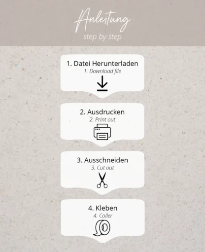 PDF-Vorlage zum Download für Häschen-Geschenktüten, Digitaler Download, im A4 Format - Image 3