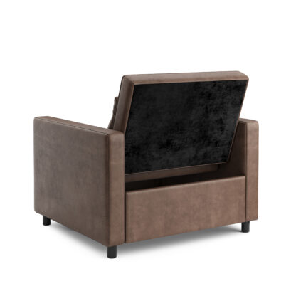 Sessel Leder mit Schlaffunktion LINO braun - Image 7
