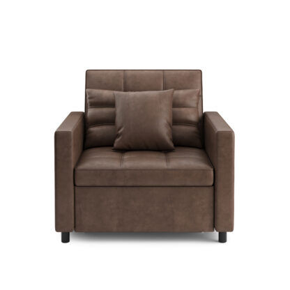 Sessel Leder mit Schlaffunktion LINO braun - Image 3