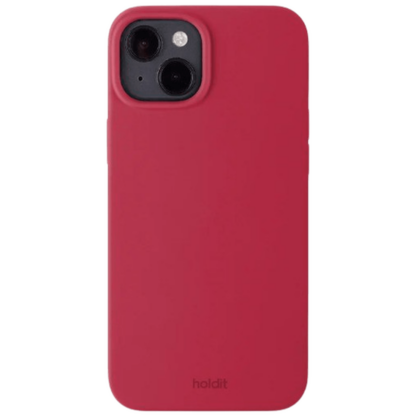 Holdit Silikon Back Cover Rot Apple iPhone 15 Plus