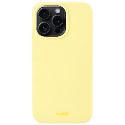 Holdit Silikon Back Cover Gelb Apple iPhone 15 Pro Max