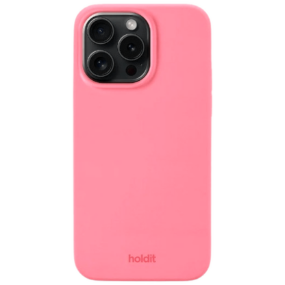 Holdit Silikon Back Cover Rosa Apple iPhone 15 Pro Max