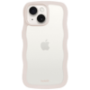 Holdit Wavy TPU Back Cover Durchsichtig/Beige Apple iPhone 13/14/15