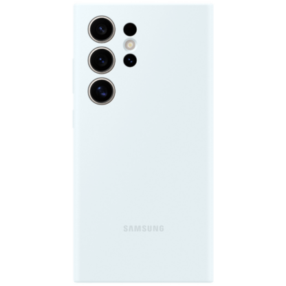 Samsung Silikon Back Cover Weiß Samsung Galaxy S24 Ultra