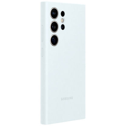 Samsung Silikon Back Cover Weiß Samsung Galaxy S24 Ultra - Image 3