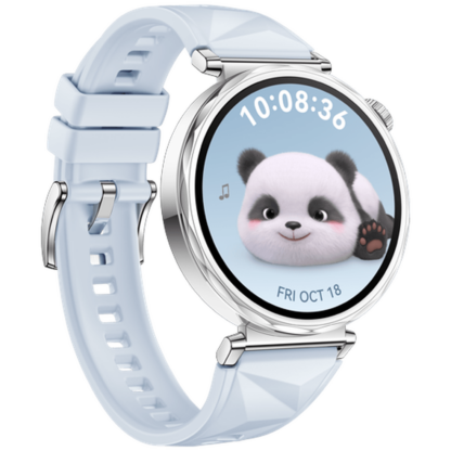 Huawei Watch GT 5 41mm Silber (Blaues Gummi Armband) - Image 3