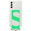 Samsung Silikon Back Cover Mit Band Weiß Samsung Galaxy S21 FE