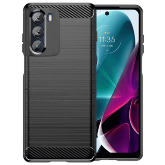 Just in Case Rugged TPU Back Cover Schwarz Motorola Moto G200 5G
