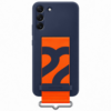 Samsung Silikon Back Cover Mit Band Blau Samsung Galaxy S22+