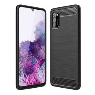 Just in Case Rugged TPU Back Cover Schwarz Samsung Galaxy A02s