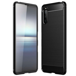 Just in Case Rugged TPU Back Cover Schwarz Sony Xperia 10 III
