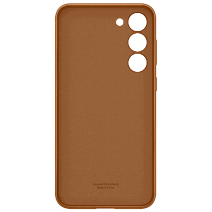Samsung Leder Back Cover Braun Samsung Galaxy S23+ - Image 2