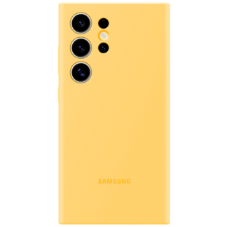 Samsung Silikon Back Cover Gelb Samsung Galaxy S24 Ultra