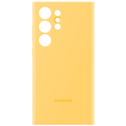 Samsung Silikon Back Cover Gelb Samsung Galaxy S24 Ultra - Image 4