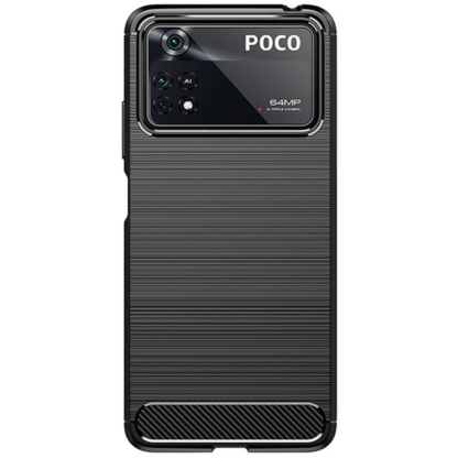 Just in Case Rugged TPU Back Cover Schwarz Poco X4 Pro