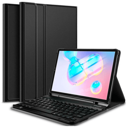 Just in Case Premium Bluetooth Tastatur Cover Schwarz Samsung Galaxy Tab S7+