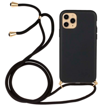 Just in Case TPU Back Cover Mit Schnur Schwarz Apple iPhone 13 Mini