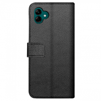 Just in Case Pu-Leder Book Hülle Schwarz Samsung Galaxy A04