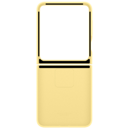 Samsung Silikon Back Cover mit Ring Gelb Samsung Galaxy Z Flip 6 - Image 6