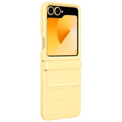 Samsung Pu-Leder Back Cover Gelb Samsung Galaxy Z Flip 6 - Image 3