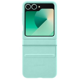 Samsung Pu-Leder Back Cover Minze Samsung Galaxy Z Flip 6