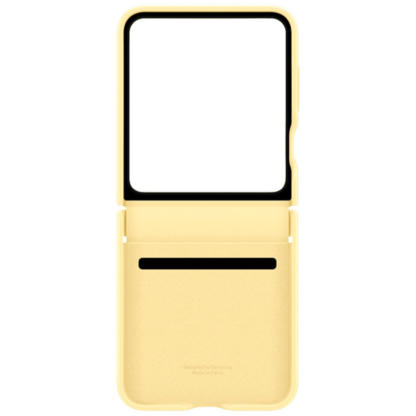 Samsung Pu-Leder Back Cover Gelb Samsung Galaxy Z Flip 6 - Image 5