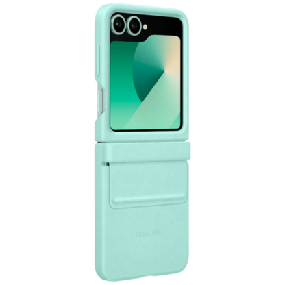 Samsung Pu-Leder Back Cover Minze Samsung Galaxy Z Flip 6 - Image 3