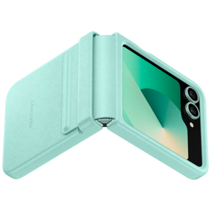 Samsung Pu-Leder Back Cover Minze Samsung Galaxy Z Flip 6 - Image 4