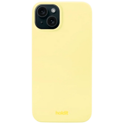 Holdit Silikon Back Cover Gelb Apple iPhone 15 Plus