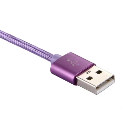 Typ-C Datensynchronisation Ladekabel Violett 3m - Image 2